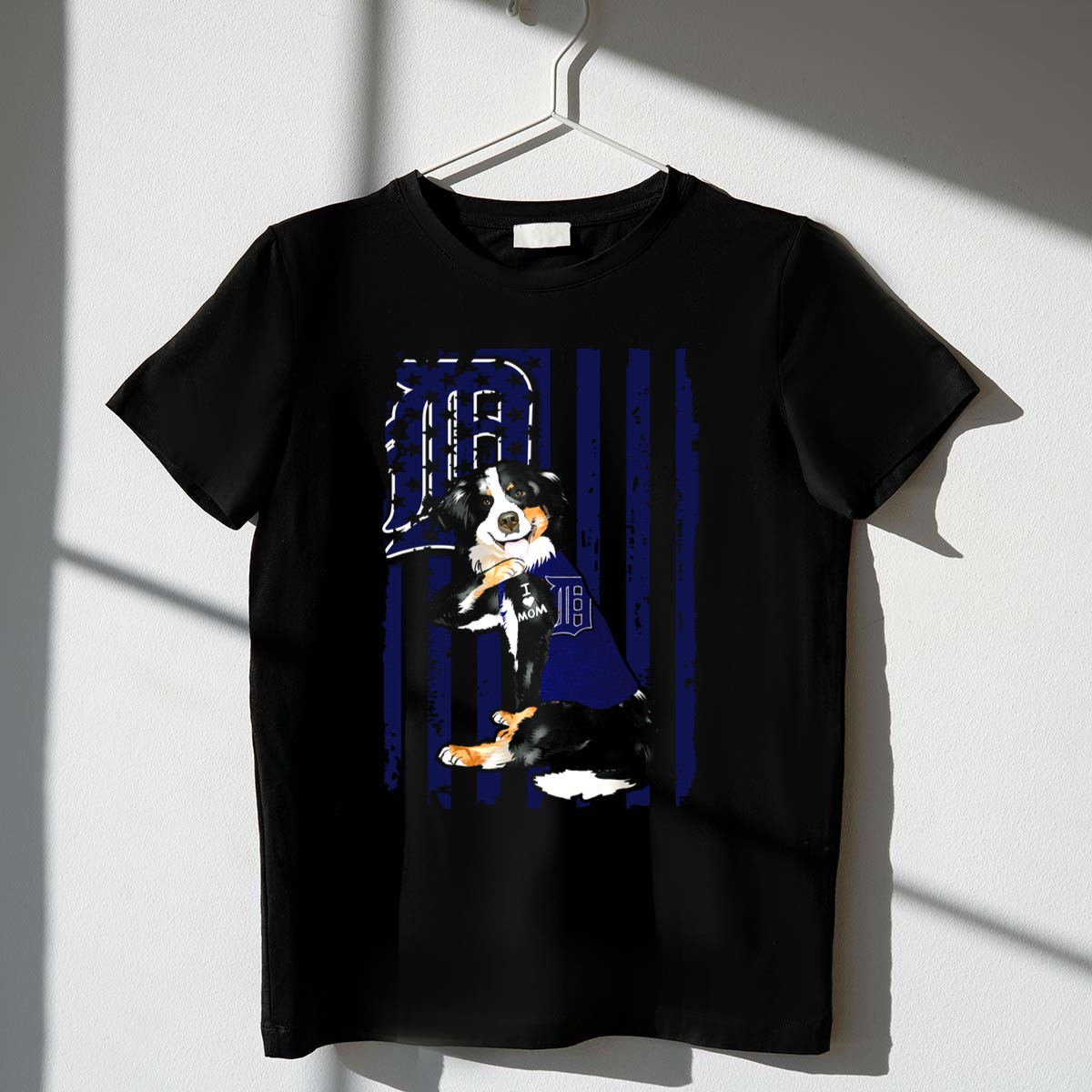 Border Collie Detroit Tigers I Love Mom T Shirt t shirt 1 1