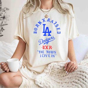 Born X Raised Dodgers La The Town I Live In Graphic T-Shirt