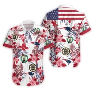 Boston Celtics & Red Sox Hawaiian Shirt – Stylish Sports Fan Apparel
