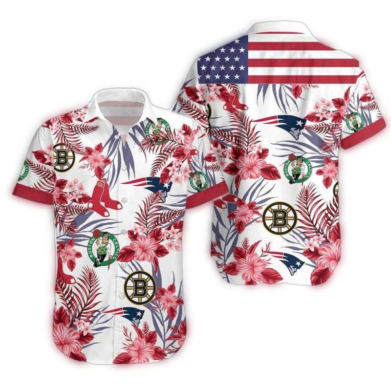 Boston Celtics & Red Sox Hawaiian Shirt – Stylish Sports Fan Apparel