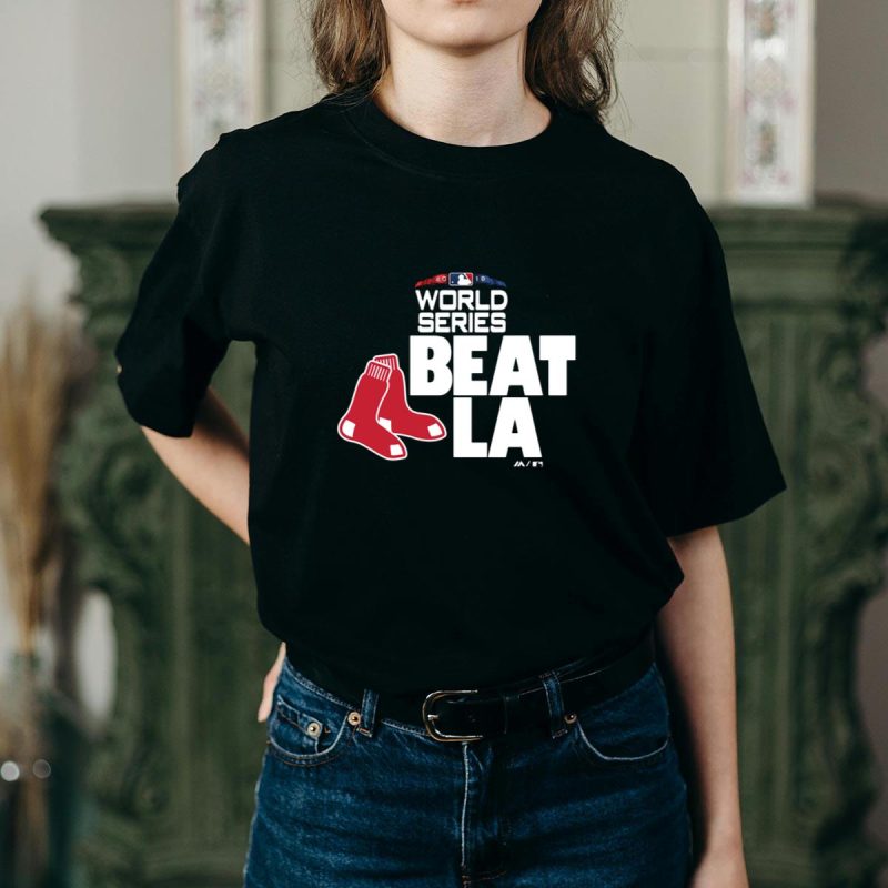 Boston Red Sox 2018 World Series Champions T-Shirt - Beat LA Design - Image 2