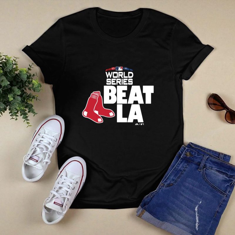 Boston Red Sox 2018 World Series Champions T-Shirt - Beat LA Design - Image 5