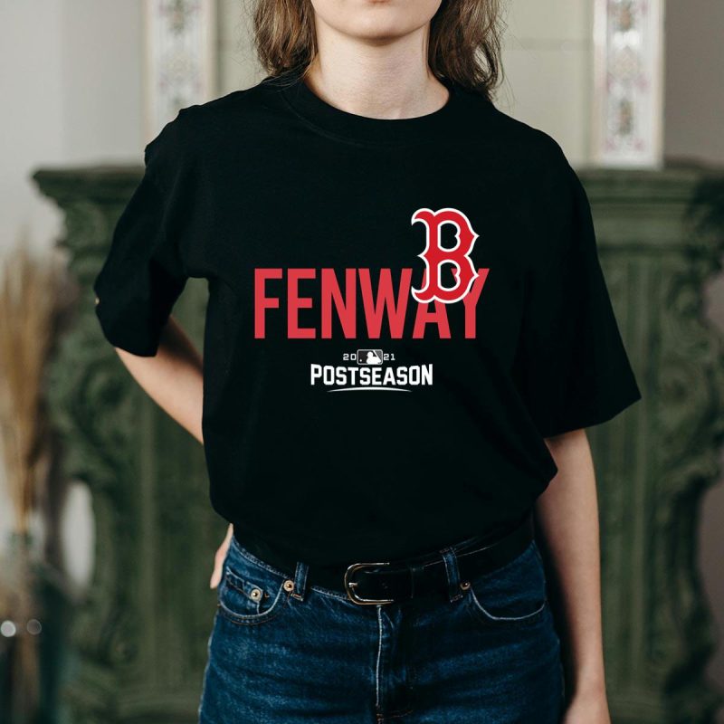 Boston Red Sox 2021 Postseason Dugout T-Shirt for Fans and Collectors - Image 2