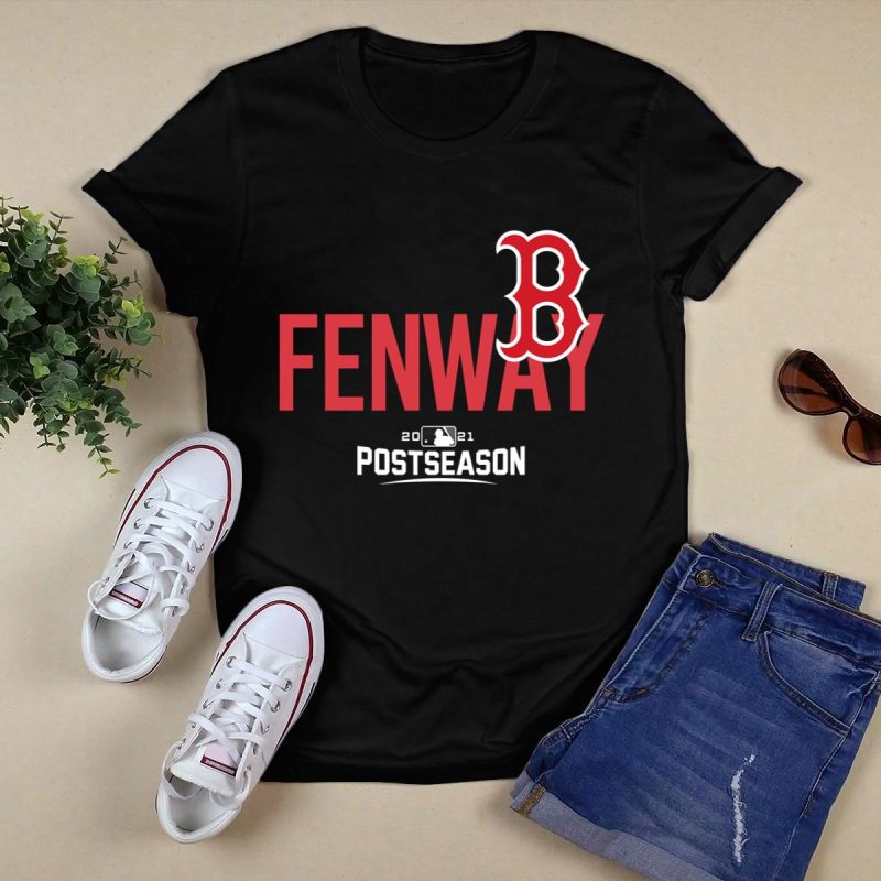 Boston Red Sox 2021 Postseason Dugout T-Shirt for Fans and Collectors - Image 5