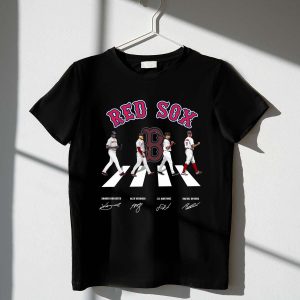 Boston Red Sox Abbey Road Signatures T-Shirt for Fans & Collectors