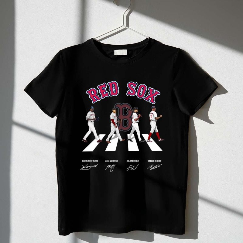 Boston Red Sox Abbey Road Signatures T-Shirt for Fans & Collectors