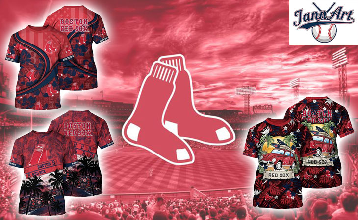 Boston Red Sox All Over Print T Shirt