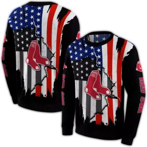 Boston Red Sox American Pride All Over Print Sweatshirt