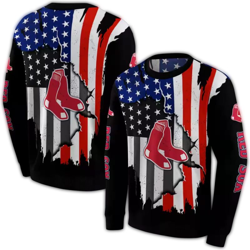 Boston Red Sox American Pride AOP Sweatshirt 1