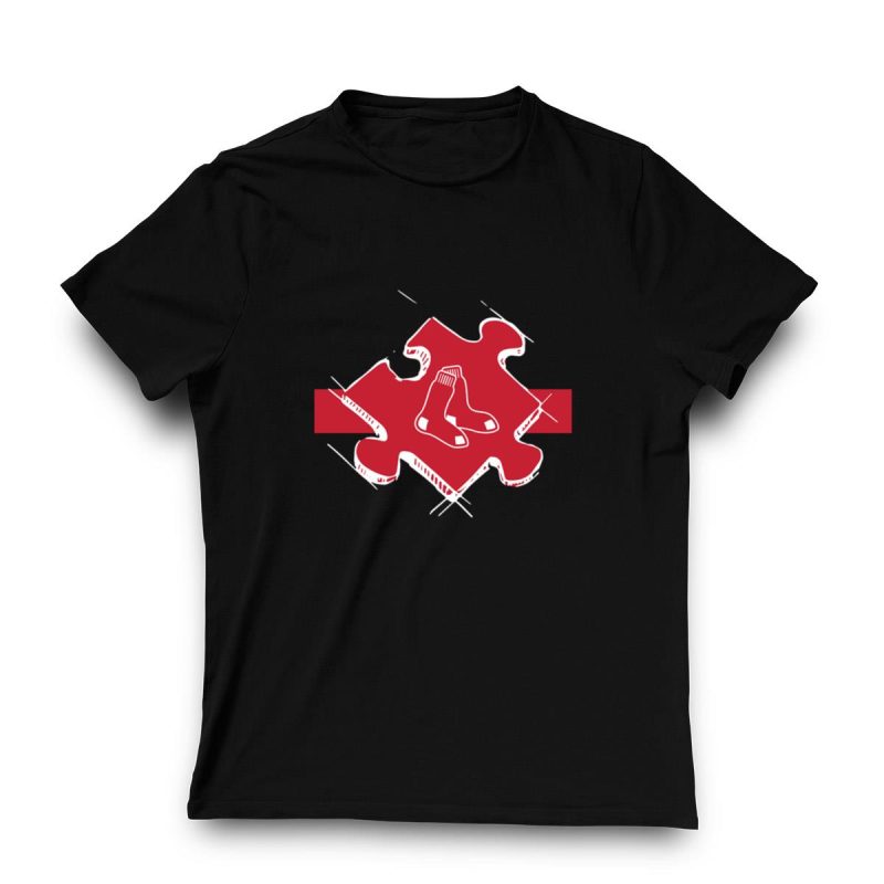 Boston Red Sox Autism Awareness T-Shirt - Support with Style - Image 3