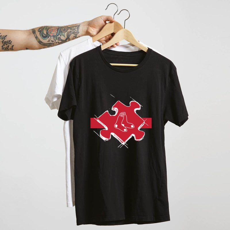 Boston Red Sox Autism Awareness T-Shirt - Support with Style - Image 4
