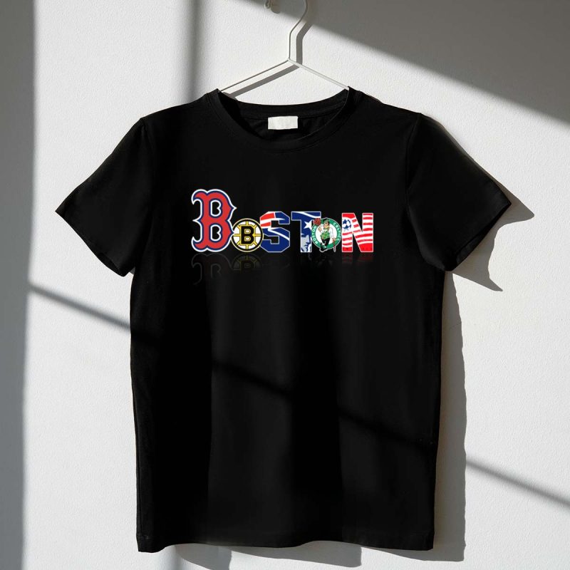 Boston Red Sox Bruins Patriots Celtics USA T Shirt t shirt 1 1
