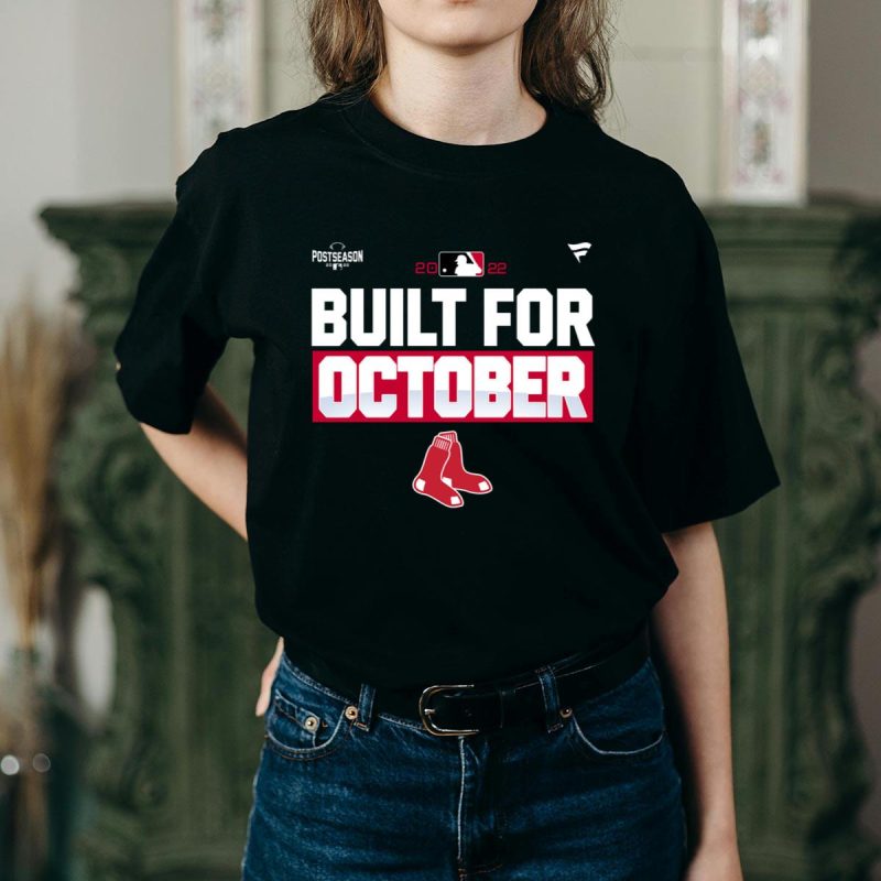 Boston Red Sox Built for October T-Shirt – Perfect for Game Day - Image 2