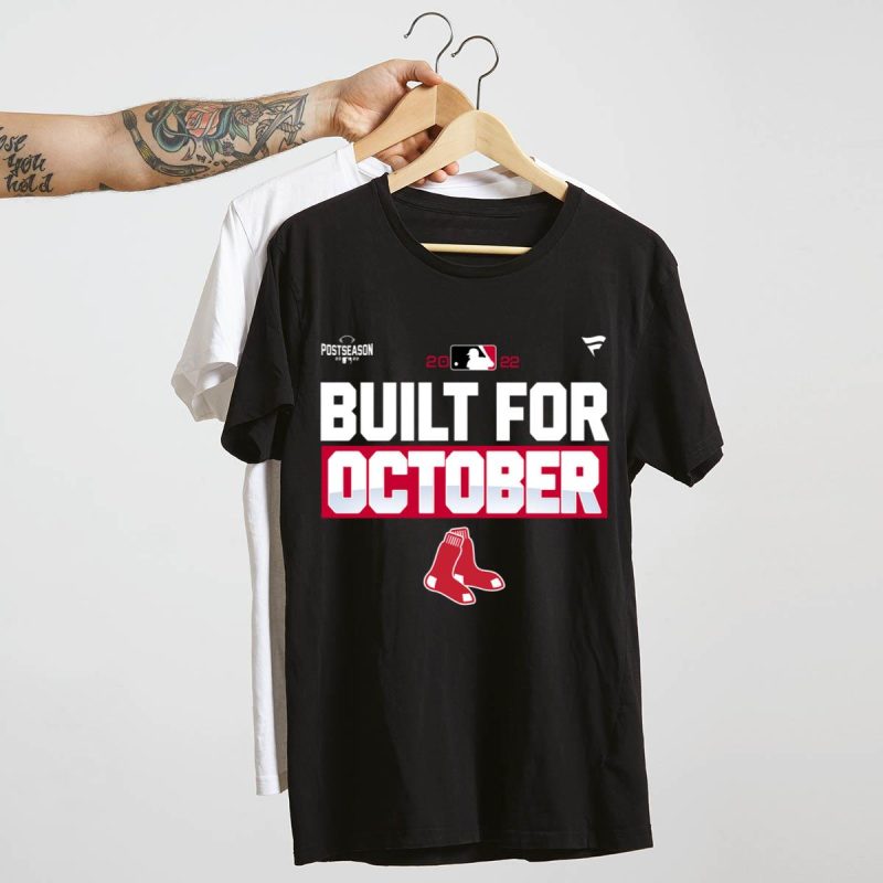 Boston Red Sox Built for October T-Shirt – Perfect for Game Day - Image 4