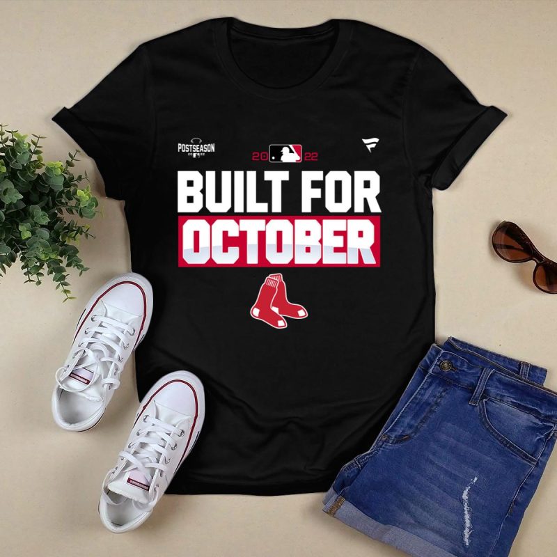 Boston Red Sox Built for October T-Shirt – Perfect for Game Day - Image 5