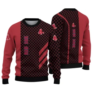 Boston Red Sox Circles Mesh Ugly Christmas Sweatshirt For Fans