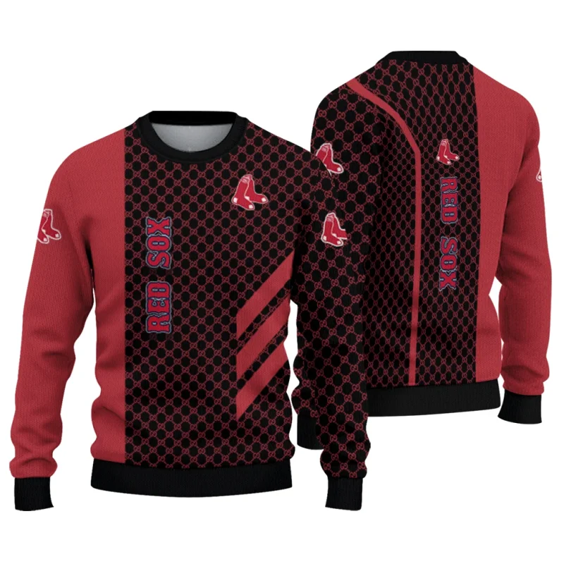 Boston Red Sox Circles Mesh Ugly Sweater 1