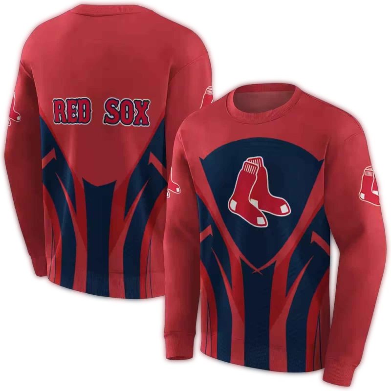 Boston Red Sox Concentric Lines AOP Sweatshirt 1