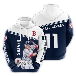 Boston Red Sox Rafael Devers Signature All Over Print Hoodie