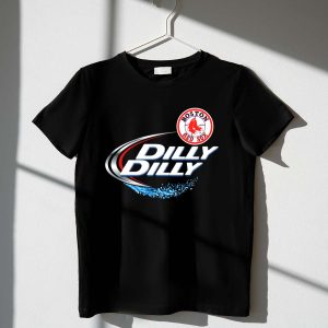 Boston Red Sox Dilly Dilly Slogan T-Shirt With Iconic Team Logo
