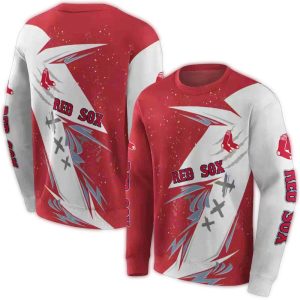 Boston Red Sox Dynamic Slash All Over Print Sweatshirt