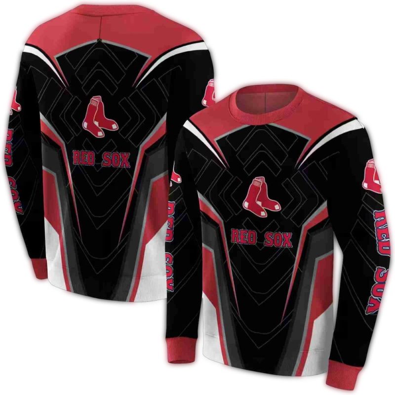 Boston Red Sox Futuristic Pattern AOP Sweatshirt 1