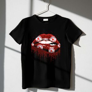 Boston Red Sox Glitter Lips Women'S T-Shirt – Stylish Fan Apparel