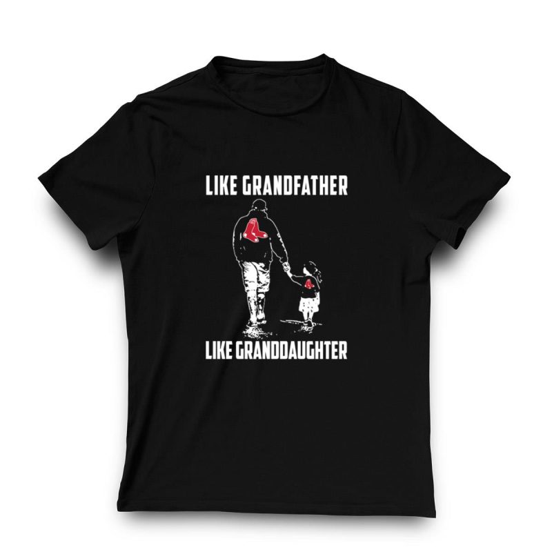 Boston Red Sox Grandfather & Granddaughter Matching T-Shirt - Image 3