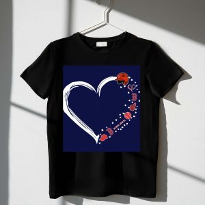 Boston Red Sox T-Shirt With Heart Design, Foam Finger, Bat & Glove Accessories