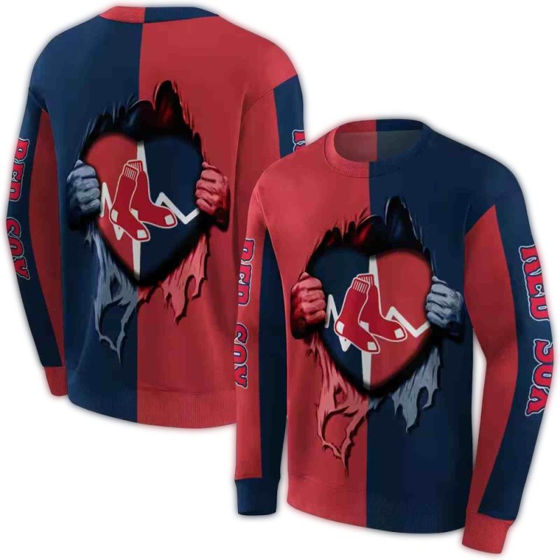 Boston Red Sox Heartbeat Graphic AOP Sweatshirt 1