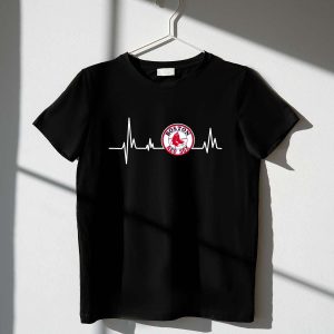 Boston Red Sox Heartbeat Graphic T-Shirt for Fans