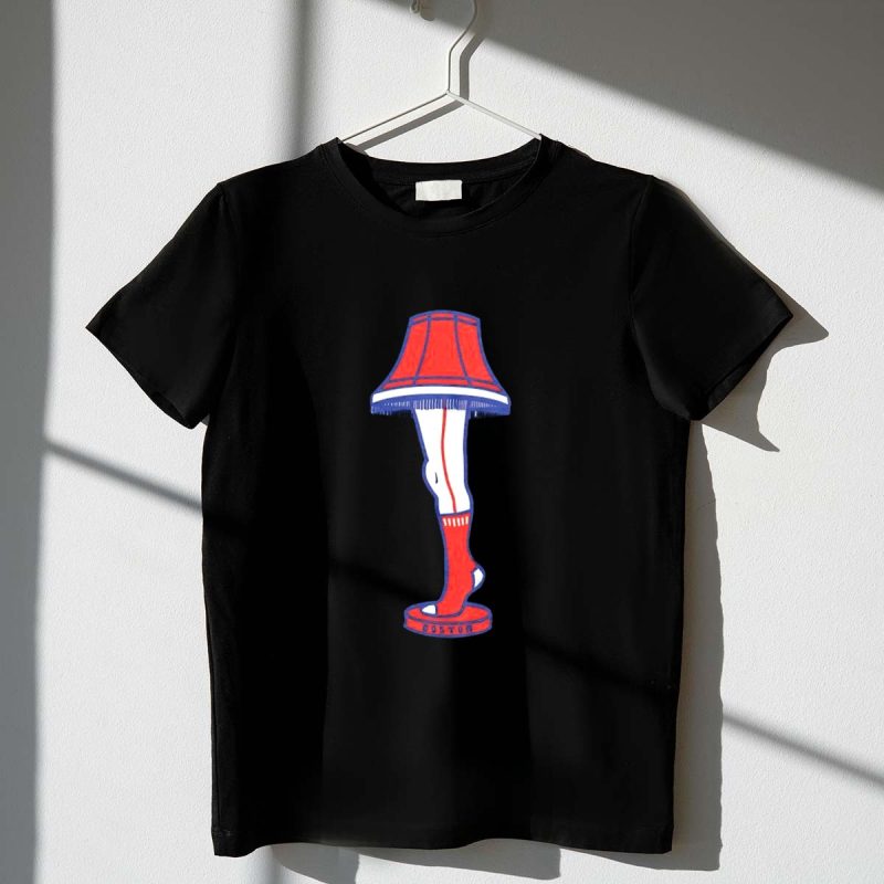 Boston Red Sox Leg Lamp Holiday T Shirt t shirt 1 1