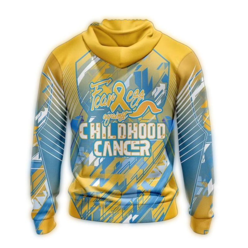 Boston Red Sox Fearless Against Childhood Cancers All Over Print Hoodie - Image 2