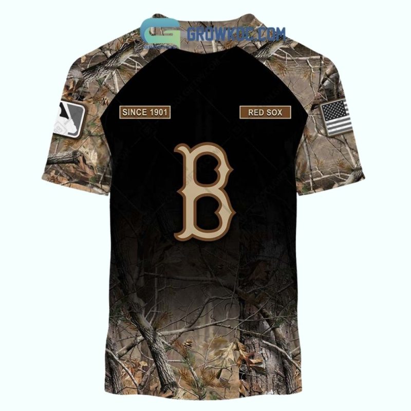 Personalized Boston Red Sox Camouflage AOP T-Shirt for Fans