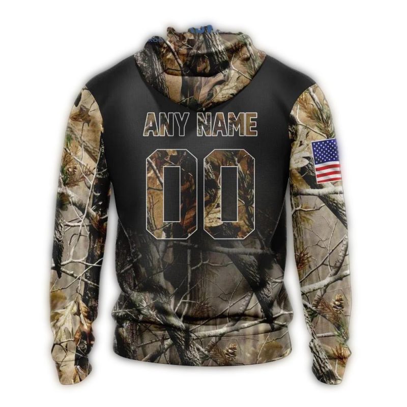 Personalized and Number Boston Red Sox Special Camo Realtree Hunting All Over Print Hoodie - Image 2