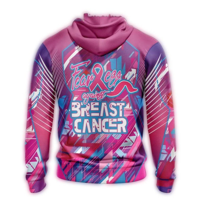 Boston Red Sox Fearless Against Breast Cancer All Over Print Hoodie - Image 2