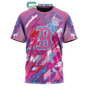 Boston Red Sox Fearless Against Breast Cancer All-Over Print T-Shirt