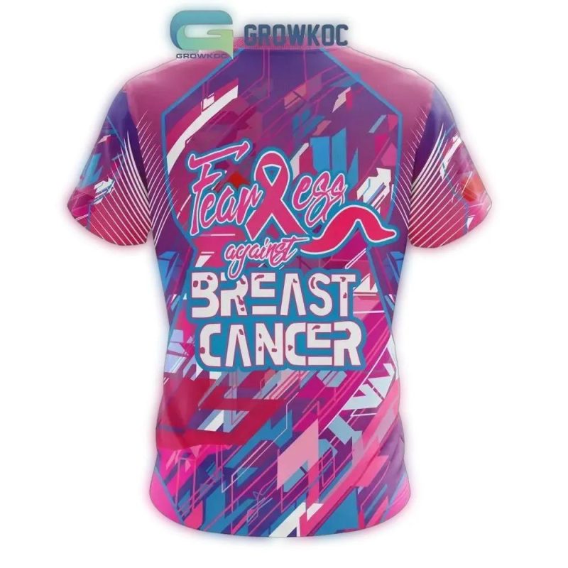 Boston Red Sox Fearless Against Breast Cancer All-Over Print T-Shirt - Image 2