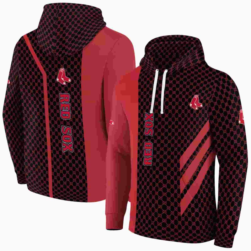 Boston Red Sox Monogram Pattern AOP Hoodie 1