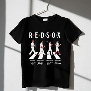 Boston Red Sox Abbey Road Signature T-Shirt for Fans and Collectors