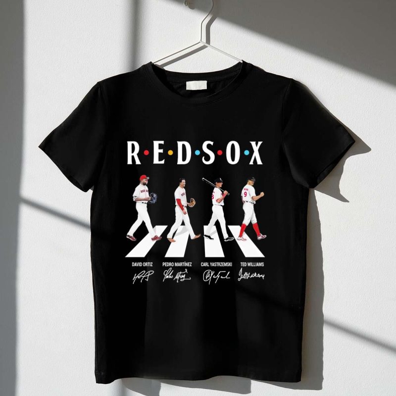 Boston Red Sox Abbey Road Signature T-Shirt for Fans and Collectors