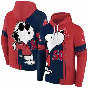 Boston Red Sox Snoopy All Over Print Hoodie For Fans