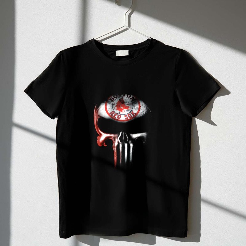Boston Red Sox Punisher Skull Symbol for Fans T Shirt t shirt 1 1