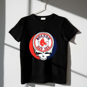 Boston Red Sox Skull Logo T-Shirt For Grateful Dead Fans