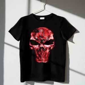 Boston Red Sox Skull Graphic T-Shirt For Fans And Collectors