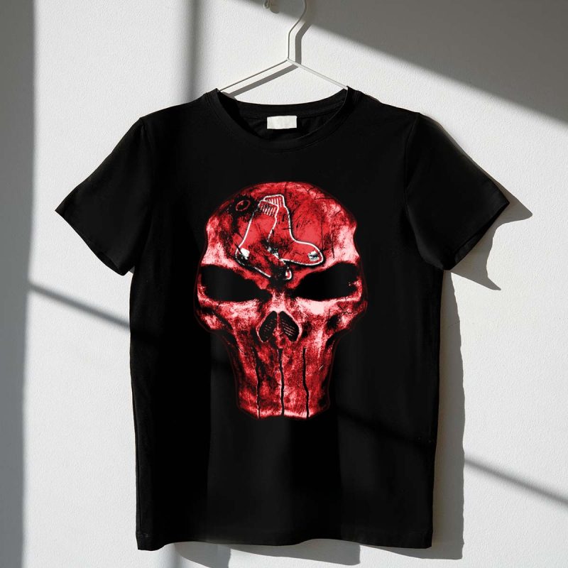 Boston Red Sox Skull with Team T Shirt t shirt 1 1