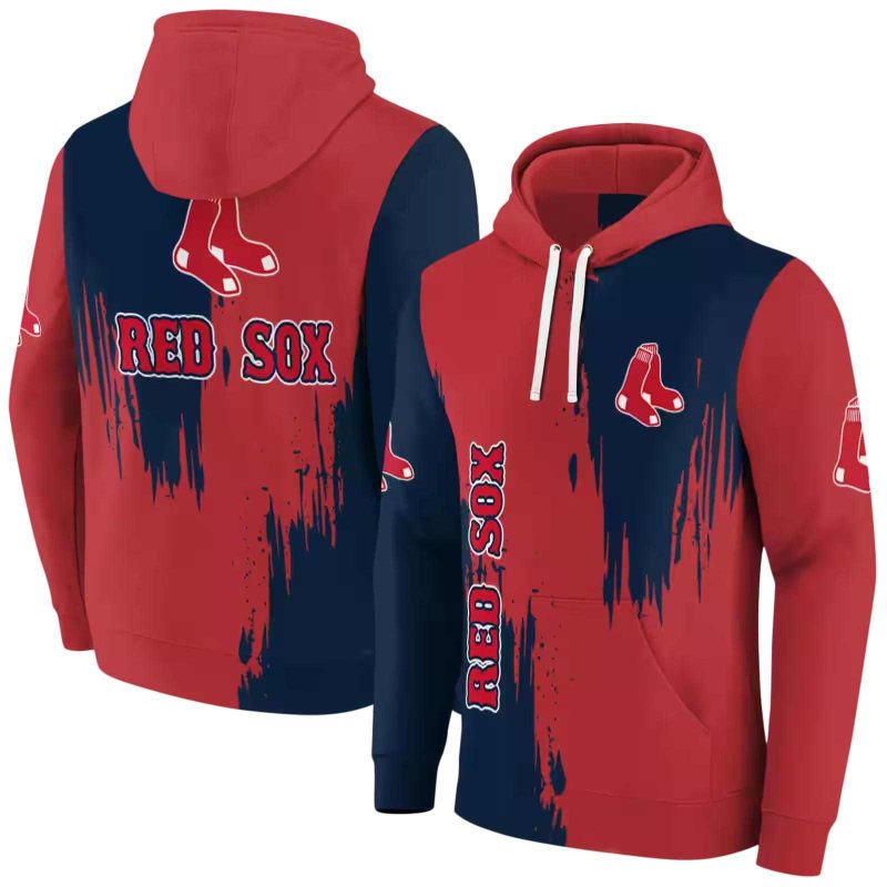 Boston Red Sox Splatter Effect AOP Hoodie 1