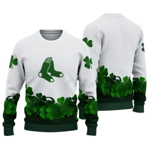 Boston Red Sox St Patrick'S Day Ugly Christmas Sweater For Fans