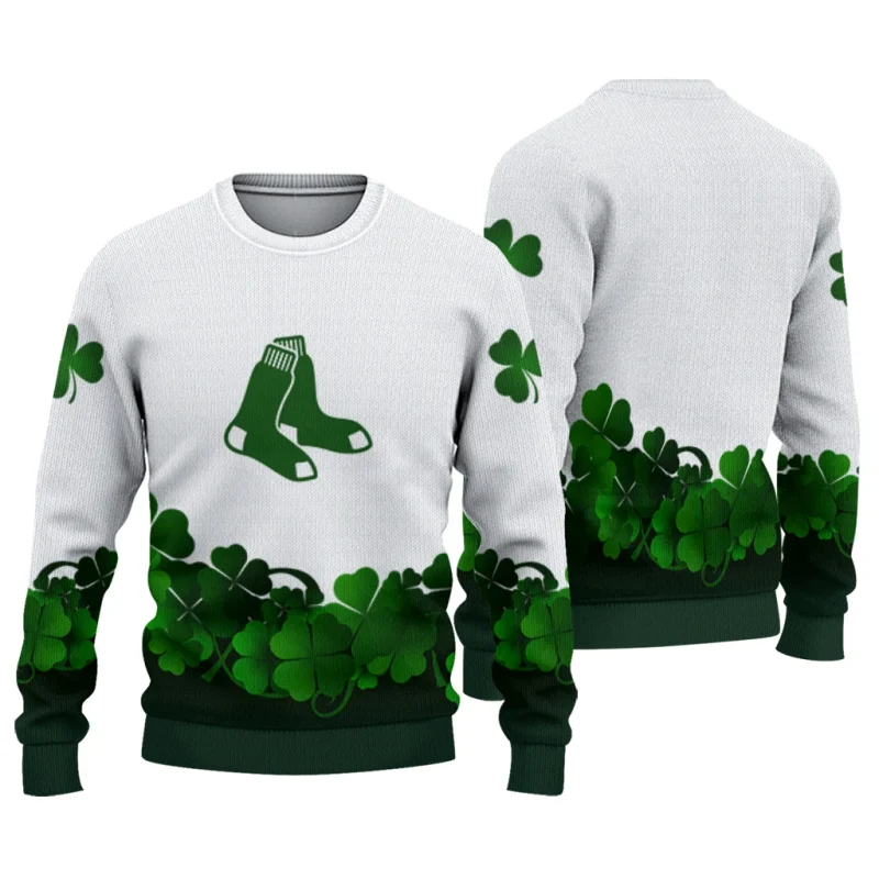 Boston Red Sox St Patricks Day Ugly Sweater 1
