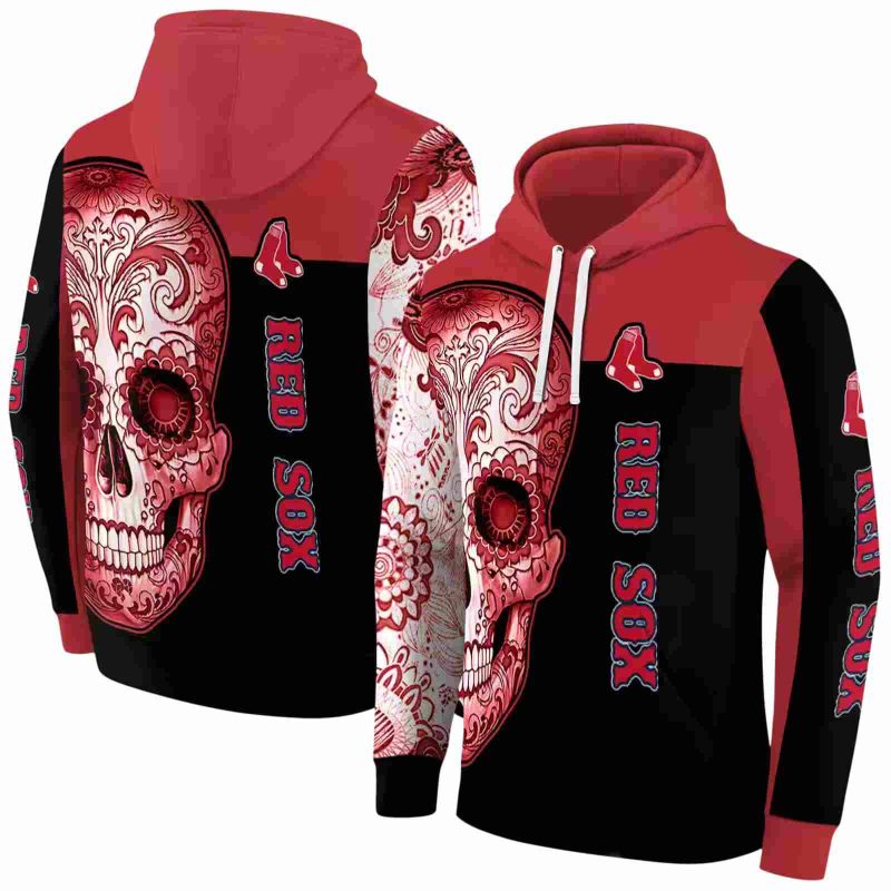 Boston Red Sox Sugar Skull AOP Hoodie 1